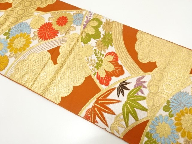 JAPANESE KIMONO / ANTIQUE FUKURO OBI (MATERIALS) FEATURING CLASSIC CHR